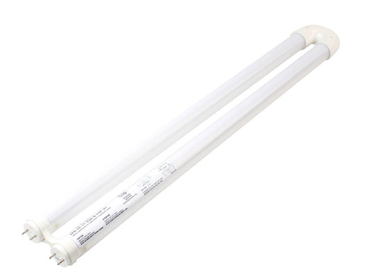 Dimmable 17 Watt - 1.6" Gap 3000K T8 U-Bend LED Bulb - Ballast Compatible