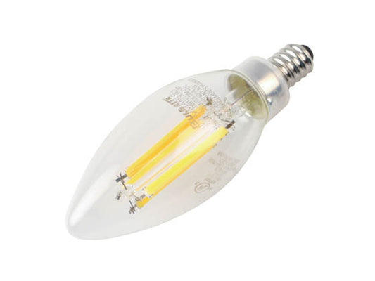 Bulbrite Dimmable 6.5W 2700K Decorative Filament B-11 LED Bulb - High Lumen Output