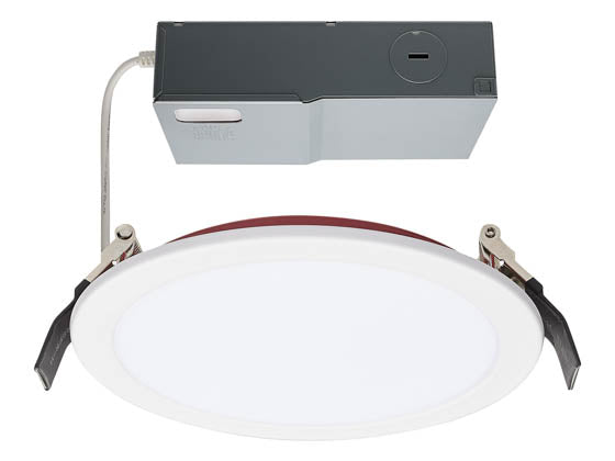 Satco 6" - 13 Watt Fire-Rated Slim LED Downlight - Color Selectable - 90 CRI - 120-277V