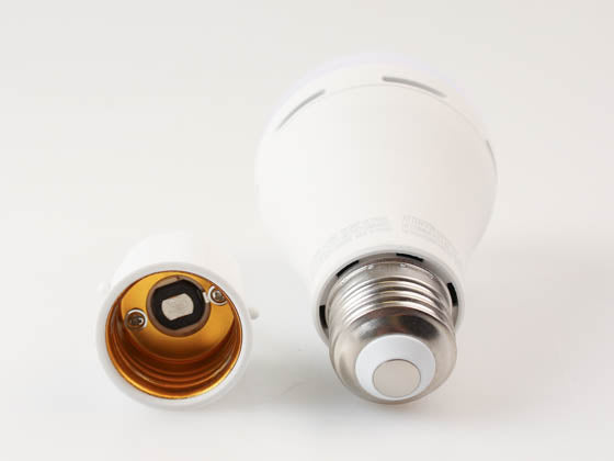 Simply Conserve 5W A-21 LED Bulb With 3.5 Hour Battery Backup - 2700K - E26 Base - Detachable Hook