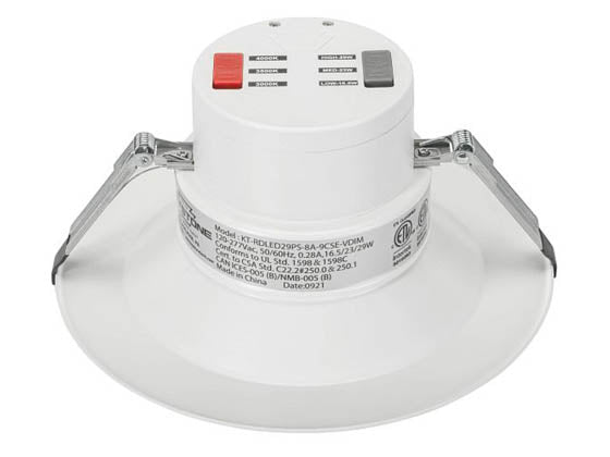 Keystone 8" LED Recessed Downlight - Wattage and Color Selectable - 120-277V