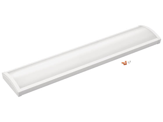 Lithonia Dimmable 4' Flush Mount LED Wrap Fixture - 120V - Wattage and Color Selectable