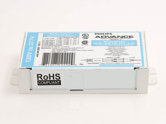 Philips Advance Electronic Ballast 120V to 277V for (2) 18W Plug-in CFL